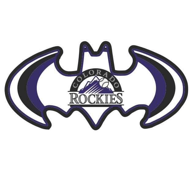 Colorado Rockies Batman Logo DIY iron on transfer (heat transfer)